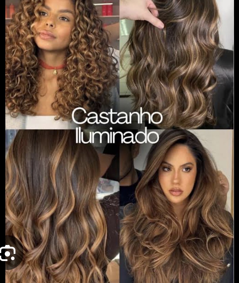 Transformação em castanho iluminado por Jeniffer Lima
